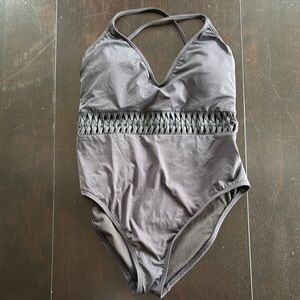 Kenneth Cole Black One Piece Swimsuit